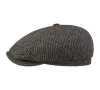 Hatteras Portrush Wool Flatcap by Stetson braun-blau XXL (62-63 cm)