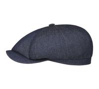 Hatteras Pure Denim Sustainable Flatcap by Stetson denim-dunkelblau XL (60-61 cm)