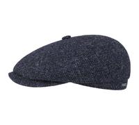 Stetson Schiebermütze Hatteras Shetland-Wolle Baumwollgefüttert Herren Dunkelblau 57 cm