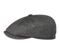 Hatteras Soft Herringbone Flatcap by Stetson grau 57 cm