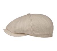 Hatteras Sustainable Uni Twill Flatcap by Stetson hellbeige L (58-59 cm)