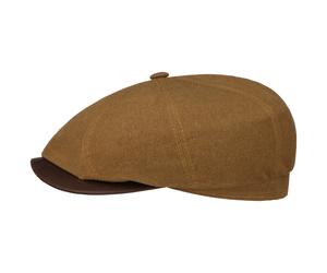 Hatteras Waxed Contrast Flatcap by Stetson braun 57 cm