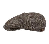 Hatteras Wool Colour Neps Flatcap by Stetson grau 57 cm