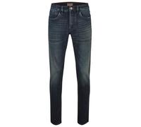 Hattric Herren Jeans Harris 5 Pocket Modern Fit dk Blue Brown Tint - 38/32