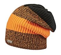Haube Areco Beanie Sloppy Stripe Einheitsgröße orange