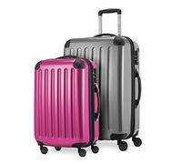 HAUPTSTADTKOFFER - Alex - 2er Kofferset Hartschale glänzend, mittelgrosser Koffer 65 cm + Handgepäck 55 cm, 74 + 42 Liter, TSA