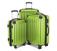 Hauptstadtkoffer Alex - 3er Kofferset - Handgepäckskoffer 55 cm, mittelgroßer Koffer 65 cm + großer Reisekoffer 75 cm, Hartschale ABS+PC, TSA, Apfelgrün
