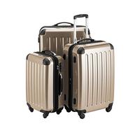 HAUPTSTADTKOFFER - Alex - Kofferset 3 Größen Hartschalenkoffer Trolley, 4 Rollen, Hartschale glänzend (S, M & L)