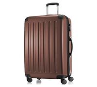 Hauptstadtkoffer - Alex - 4 Doppel-Rollen Großer Hartschalen-Koffer Trolley Rollkoffer Reisekoffer, 75 cm, 119 L, Braun, Großer Koffer