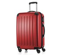 Hauptstadtkoffer Alex - Erweiterbarer Hartschalenkoffer 65 cm (74 L) mit TSA-Schloss - robuster Trolley-Reisekoffer mit 4 Doppelrollen, Rot