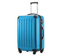 HAUPTSTADTKOFFER Alex - Mittelgroßer Hartschalenkoffer, TSA, 4 Rollen, Koffer, Trolley, Rollkoffer, Reisekoffer, Volumenerweiterung, 65 cm, 74 Liter, Cyanblau