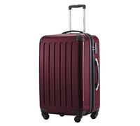 Hauptstadtkoffer ALEX - Erweiterbarer Hartschalenkoffer 65 cm (74 L) mit TSA-Schloss - robuster Trolley-Reisekoffer mit 4 Doppelrollen, Burgund
