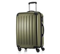 Hauptstadtkoffer Alex - Erweiterbarer Hartschalenkoffer 65 cm (74 L) mit TSA-Schloss - robuster Trolley-Reisekoffer mit 4 Doppelrollen, Avocado