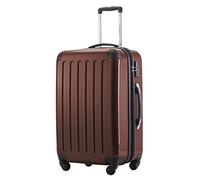 Hauptstadtkoffer ALEX - Erweiterbarer Hartschalenkoffer 65 cm (74 L) mit TSA-Schloss - robuster Trolley-Reisekoffer mit 4 Doppelrollen, Braun