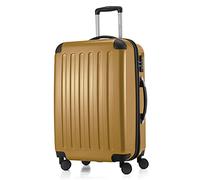 Hauptstadtkoffer Alex - Erweiterbarer Hartschalenkoffer 65 cm (74 L) mit TSA-Schloss - robuster Trolley-Reisekoffer mit 4 Doppelrollen, Herbstgold