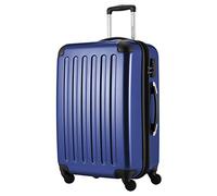 Hauptstadtkoffer Alex - Erweiterbarer Hartschalenkoffer 65 cm (74 L) mit Zahlenschloss - robuster Trolley-Reisekoffer mit 4 Doppelrollen, Dunkelblau