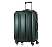 Hauptstadtkoffer Alex - Erweiterbarer Hartschalenkoffer 65 cm (74 L) mit Zahlenschloss - robuster Trolley-Reisekoffer mit 4 Doppelrollen, Waldgrün