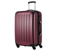 Hauptstadtkoffer Alex - Erweiterbarer Hartschalenkoffer 65 cm (74 L) mit Zahlenschloss - robuster Trolley-Reisekoffer mit 4 Doppelrollen, Burgund