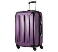 Hauptstadtkoffer Alex - Erweiterbarer Hartschalenkoffer 65 cm (74 L) mit Zahlenschloss - robuster Trolley-Reisekoffer mit 4 Doppelrollen, Aubergine