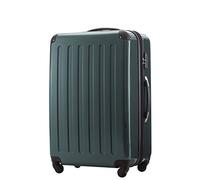 Hauptstadtkoffer Alex - Erweiterbarer Hartschalenkoffer 75 cm (119 L) mit TSA-Schloss - robuster Trolley-Reisekoffer mit 4 Doppelrollen, Waldgrün