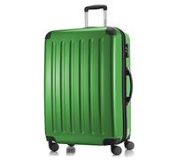 Hauptstadtkoffer ALEX - Erweiterbarer Hartschalenkoffer 75 cm (119 L) mit TSA-Schloss - robuster Trolley-Reisekoffer mit 4 Doppelrollen, Grün