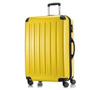 Hauptstadtkoffer ALEX - Erweiterbarer Hartschalenkoffer 75 cm (119 L) mit TSA-Schloss - robuster Trolley-Reisekoffer mit 4 Doppelrollen, Gelb