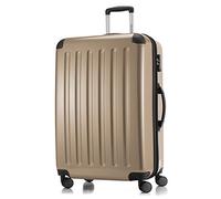 Hauptstadtkoffer ALEX - Erweiterbarer Hartschalenkoffer 75 cm (119 L) mit TSA-Schloss - robuster Trolley-Reisekoffer mit 4 Doppelrollen, Champagner