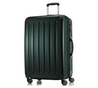 Hauptstadtkoffer ALEX - Erweiterbarer Hartschalenkoffer 75 cm (119 L) mit TSA-Schloss - robuster Trolley-Reisekoffer mit 4 Doppelrollen, Dunkelgrün
