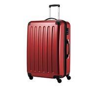 Hauptstadtkoffer Alex - Erweiterbarer Hartschalenkoffer 75 cm (119 L) mit Zahlenschloss - robuster Trolley-Reisekoffer mit 4 Doppelrollen, Rot
