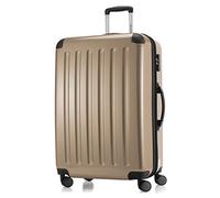 Hauptstadtkoffer Alex - Erweiterbarer Hartschalenkoffer 75 cm (119 L) mit Zahlenschloss - robuster Trolley-Reisekoffer mit 4 Doppelrollen, Champagner