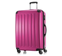 Hauptstadtkoffer Alex - Erweiterbarer Hartschalenkoffer 75 cm (119 L) mit Zahlenschloss - robuster Trolley-Reisekoffer mit 4 Doppelrollen, Magenta