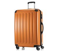 Hauptstadtkoffer Alex - Erweiterbarer Hartschalenkoffer 75 cm (119 L) mit Zahlenschloss - robuster Trolley-Reisekoffer mit 4 Doppelrollen, Orange