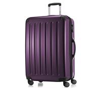 Hauptstadtkoffer Alex - Erweiterbarer Hartschalenkoffer 75 cm (119 L) mit Zahlenschloss - robuster Trolley-Reisekoffer mit 4 Doppelrollen, Aubergine
