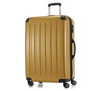 Hauptstadtkoffer Alex Expandable Hard Shell Suitcase 75 cm (119 L) with Combination Lock, Durable Travel Trolley with 4 Double Wheels, Herbstgold