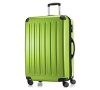 HAUPTSTADTKOFFER Alex - Großer Hartschalen-Koffer, 4 Doppel-Rollen, Trolley, Rollkoffer, Reisekoffer, Volumenerweiterung, 75 cm, 119 Liter, Apfelgrün
