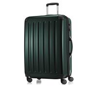 Hauptstadtkoffer Alex - Erweiterbarer Hartschalenkoffer 75 cm (119 L) mit Zahlenschloss - robuster Trolley-Reisekoffer mit 4 Doppelrollen, Waldgrün