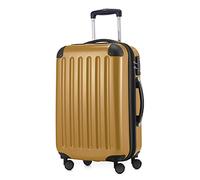 Hauptstadtkoffer Alex - Handgepäck, 55 x 38 x 23 cm, TSA, 4 Rollen, 42 Liter, Reisekoffer, Hartschalenkoffer, Rollkoffer, Bordgepäck Koffer, erweiterbar, Herbstgold