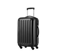 Hauptstadtkoffer Alex - Handgepäck Koffer 55x36x23 cm, 42 L, Zahlenschloss, erweiterbarer Hartschalen Trolley aus PC ABS, 3,2 kg, 4 Doppelrollen, Schwarz