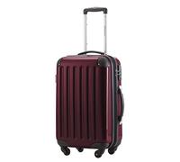 Hauptstadtkoffer Alex - Handgepäck Koffer 55x38x23 cm, 42 L, TSA Schloss, erweiterbarer Hartschalen Trolley aus PC/ABS, 3,2 kg, 4 Doppelrollen, Burgund