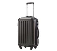 HAUPTSTADTKOFFER Alex - Handgepäck, 55 x 35 x 20 cm, TSA, 4 Rollen, 42 Liter, Reisekoffer, Hartschalenkoffer, Rollkoffer, Bordgepäck Koffer, erweiterbar, Graphit