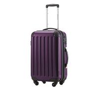 HAUPTSTADTKOFFER Alex - Handgepäck, 55 x 38 x 23 cm, TSA, 4 Rollen, 42 Liter, Reisekoffer, Hartschalenkoffer, Rollkoffer, Bordgepäck Koffer, erweiterbar, Aubergine