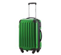 Hauptstadtkoffer Alex - Handgepäck Koffer 55x38x23 cm, 42 L, TSA Schloss, erweiterbarer Hartschalen Trolley aus PC/ABS, 3,2 kg, 4 Doppelrollen, Grün