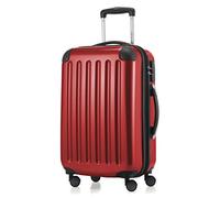 Hauptstadtkoffer Alex - Handgepäck Koffer 55x38x23 cm, 42 L, Zahlenschloss, erweiterbarer Hartschalen Trolley aus PC ABS, 3,2 kg, 4 Doppelrollen, Rot