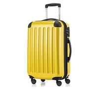 Hauptstadtkoffer Alex - Handgepäck Koffer 55x38x23 cm, 42 L, Zahlenschloss, erweiterbarer Hartschalen Trolley aus PC ABS, 3,2 kg, 4 Doppelrollen, Gelb