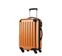 Hauptstadtkoffer Alex - Handgepäck Koffer 55x38x23 cm, 42 L, Zahlenschloss, erweiterbarer Hartschalen Trolley aus PC ABS, 3,2 kg, 4 Doppelrollen, Orange