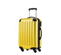 Hauptstadtkoffer Alex - Handgepäck Koffer 55x38x23 cm, 42 L, Zahlenschloss, erweiterbarer Hartschalen Trolley aus PC ABS, 3,2 kg, 4 Doppelrollen, Gelb