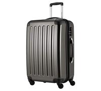 HAUPTSTADTKOFFER - Alex - Hartschalen-Koffer Koffer Trolley Rollkoffer Reisekoffer Erweiterbar, 4 Rollen, 65 cm, 74 Liter, Graphit