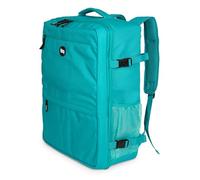 Hauptstadtkoffer blnbag M6 - Bordgepäck-Rucksack 55x40x20 cm Travel Backpack Laptop-Fach, Flugzeug Reiserucksack robust, Cabin Bag max. 44 L, Reisen, Aquagreen