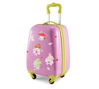 For Kids - Kindergepäck + reflektierende Aufkleber Feen, Kinderkoffer, Hartschalenkoffer für Kinder, Handgepäck, 24 Liter, Pink Pink