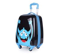 Hauptstadtkoffer - for Kids, Monster, Kinderkoffer, Trolley, Koffer für Kinder, Reisekoffer, Schwarz/Blau